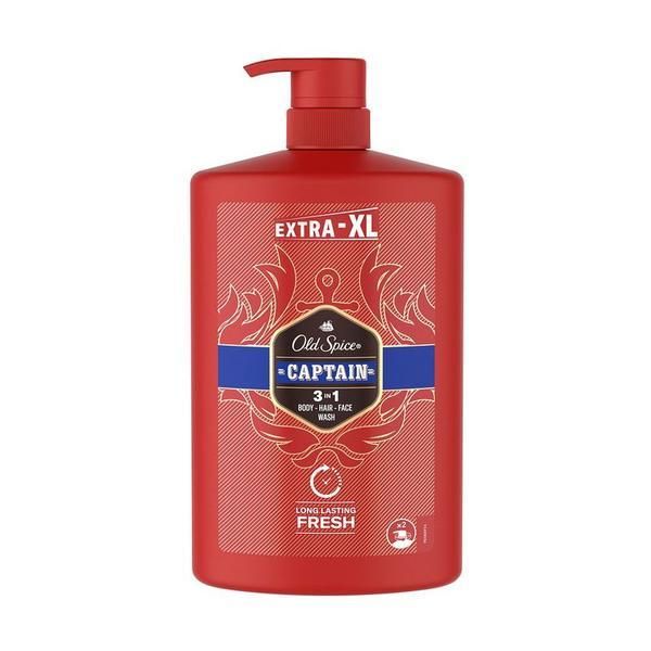 Old Spice Душ гел за мъже - Old Spice Captain Body - Hair - Face Wash 3in1, 1000 мл