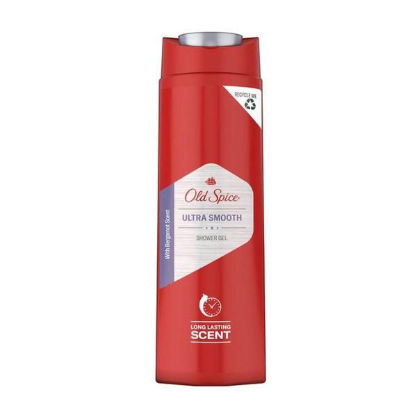 Old Spice Душ гел за мъже - Old Spice Ultra Smooth Shower Gel с аромат на бергамот, 400 мл