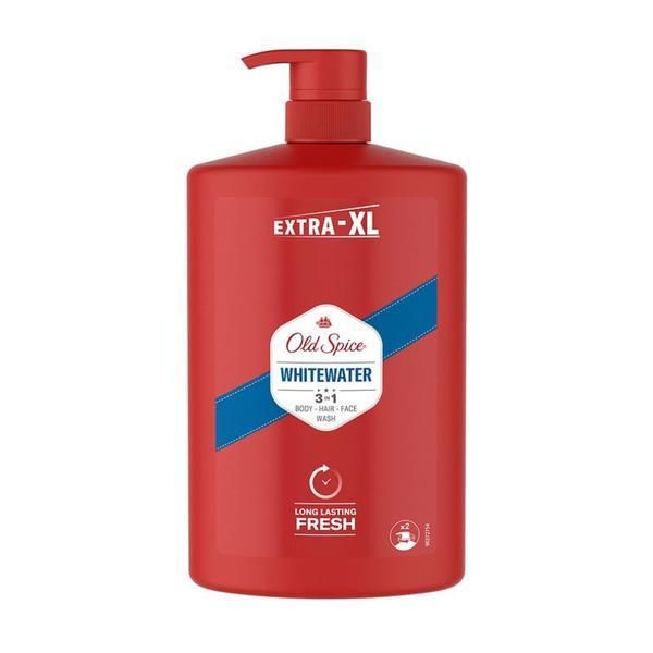 Old Spice Душ гел за мъже - Old Spice Whitewater Body - Hair - Face Wash 3in1, 1000 мл