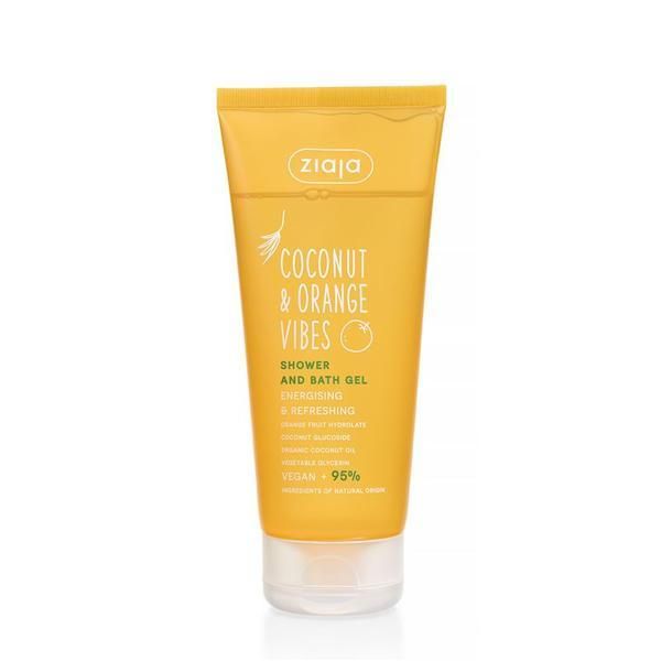 Ziaja Душ гел - Ziaja Coconut &amp; Orange Vibes Shower and Bath Gel Energizing &amp; Refreshing, 200 мл