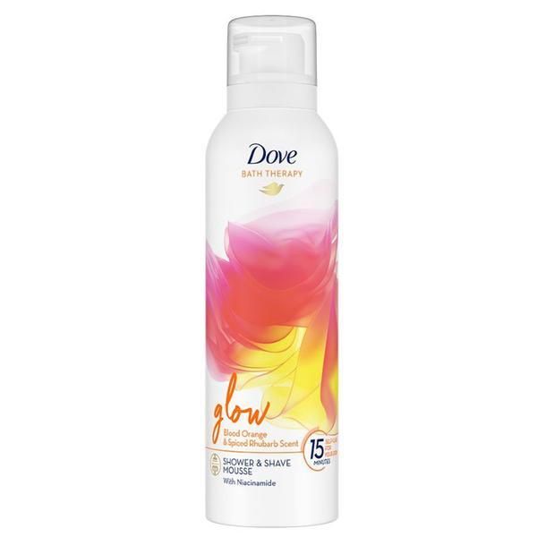 Dove Душ пяна - Dove Bath Therapy Glow Blood Orange&amp;Spiced Rhubarb Scent Shower&amp;Shave Mousse, 200 мл