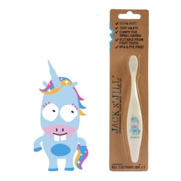 Jack n'Jill Еко четка за зъби за деца и бебета Unicorn Jack&#039;n Jill