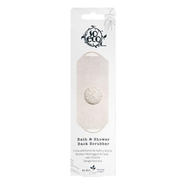 So Eco Екологична лента за почистване и ексфолиране на гърба при душ - So Eco Bath &amp; Shower Back Scrubber, 1 бр