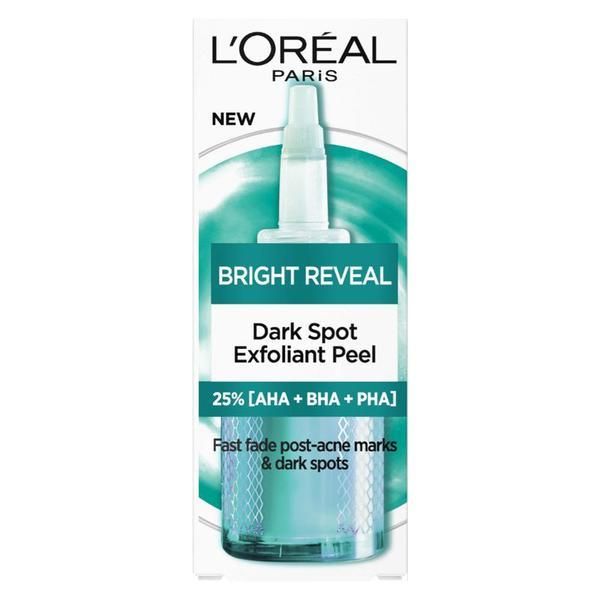 L'Oreal Paris Ексфолиант за лице L&#039;Oreal Paris - Bright Reveal Dark Spot Exfoliant Peel, 25 мл