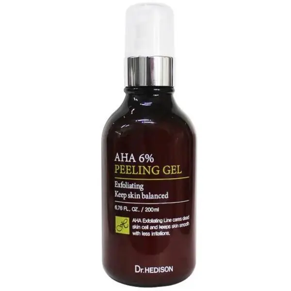 Dr. Hedison Ексфолиращ гел с 6% AHA за почистване и изравняване на тена - Dr. Hedison AHA 6% Peeling Gel, 200 мл