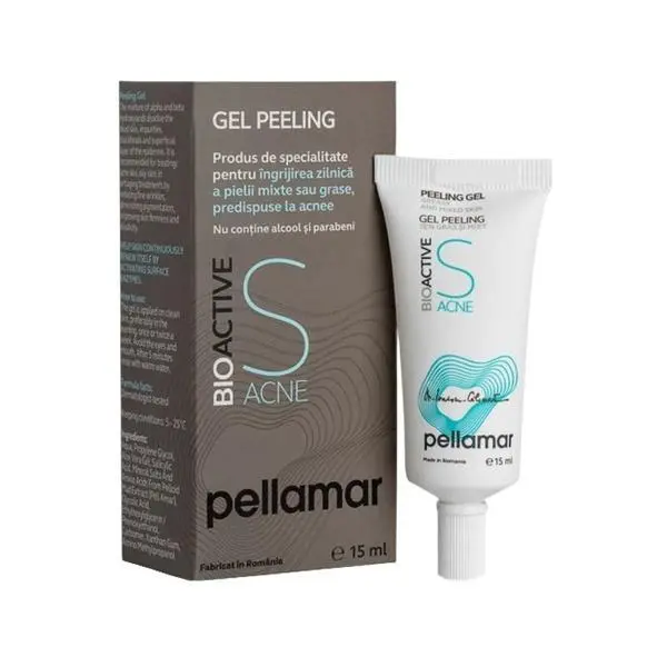 Pellamar Ексфолиращ гел за мазна и комбинирана кожа - Pellamar BioactiveSAcne Peeling Gel, 15 мл