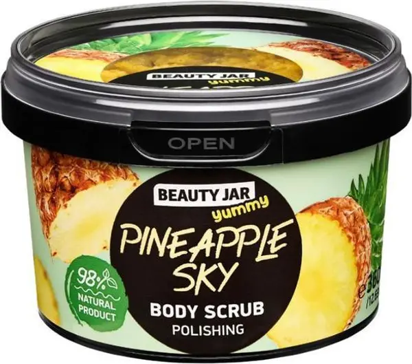 Beauty Jar Ексфолиращ скраб за тяло - Beauty Jar Yummy Pineapple Sky, 360 гр