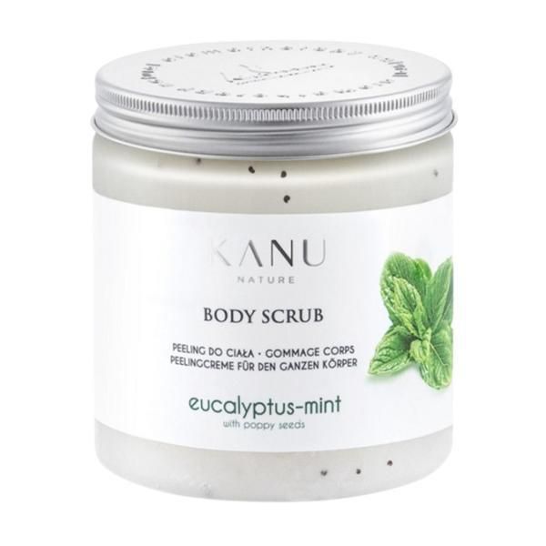 Kanu Nature Ексфолиращ скраб за тяло с евкалипт и мента - KANU Nature Body Scrub Professional Eucalyptus-Mint with Poppy Seeds, 1000 гр