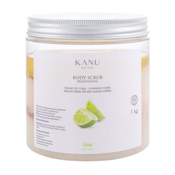 Kanu Nature Ексфолиращ скраб за тяло с лайм и водорасли - KANU Nature Body Scrub, 1000 гр