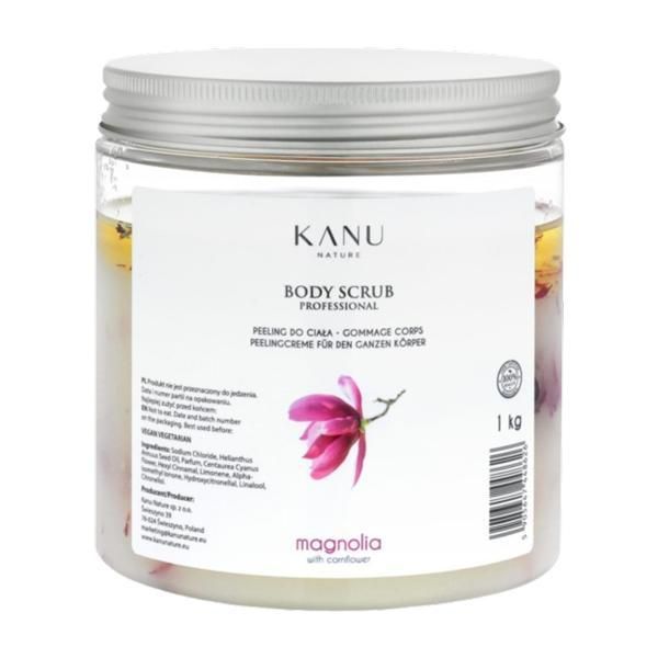 Kanu Nature Ексфолиращ скраб за тяло с магнолия и метличина - KANU Nature Body Scrub Professional, 1000 гр