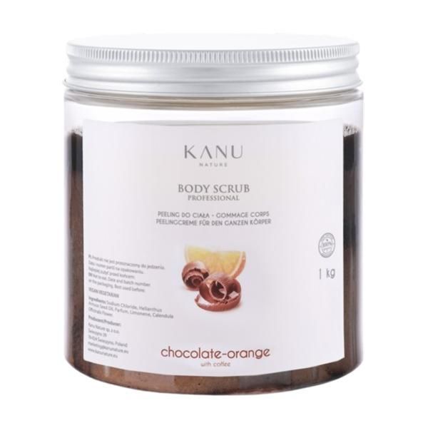 Kanu Nature Ексфолиращ скраб за тяло с шоколад, портокал и кафе - KANU Nature Body Scrub, 1000 гр