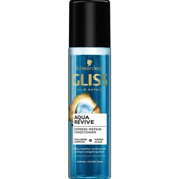 Gliss Експресен възстановяващ балсам за нормална и суха коса - Schwarzkopf Gliss Aqua Revive Express-Repair-Conditioner Hyaluron Complex, 200 мл