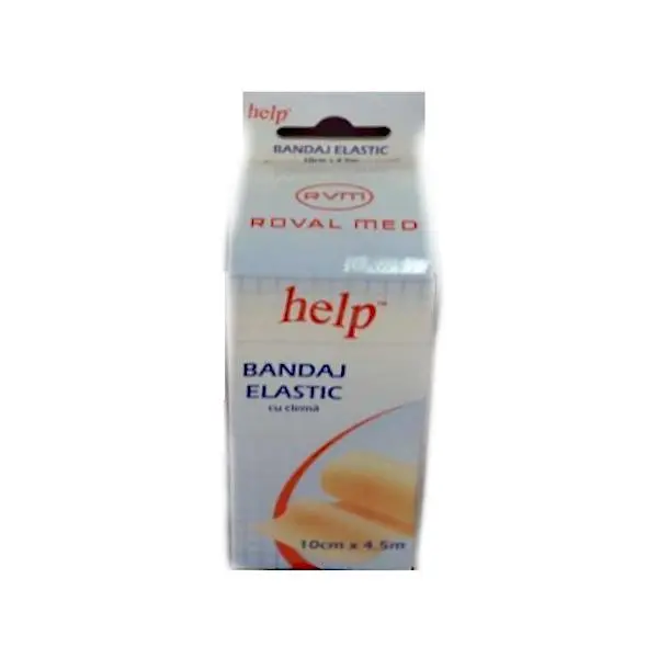 Roval Med Еластична превръзка с щипки Roval Med, 10 см х 4,5 м