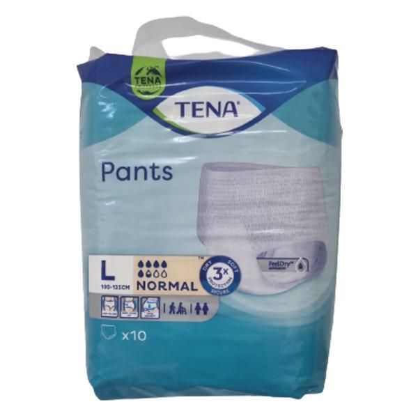 Tena Еластични бикини за инконтиненция - Tena Pants Normal, размер L, 10 бр