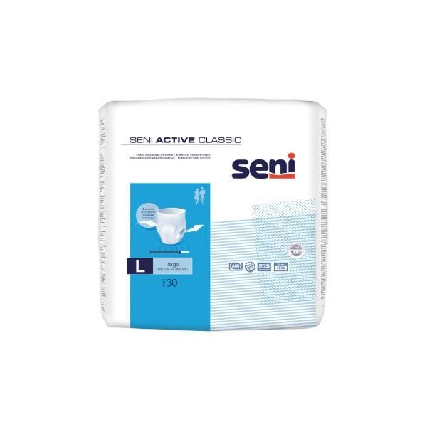 Seni Еластични гащички пелени за възрастни Памперси Seni Active Classic Elastic Disposable Underwear, Large , 30 бр