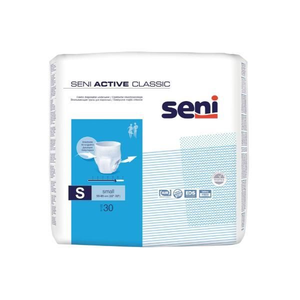 Seni Еластични гащички за възрастни Пелени -Seni Active Classic Elastic Disposable Underwear, Small, 30 бр