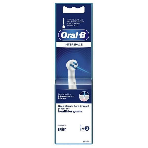 Oral-B Електрическа четка резерва- Oral-B Interspasce, 2 броя