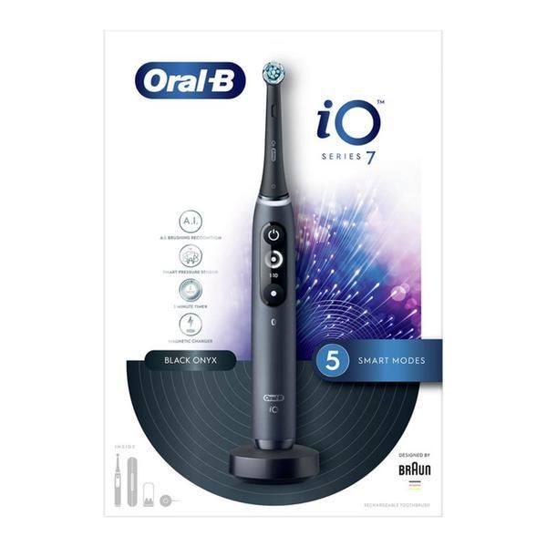 Oral-B Електрическа четка за зъби - Oral-B iO7, черна, 1 брой