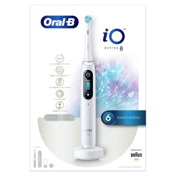 Oral-B Електрическа четка за зъби - Oral-B iO8, бяла, 1 брой