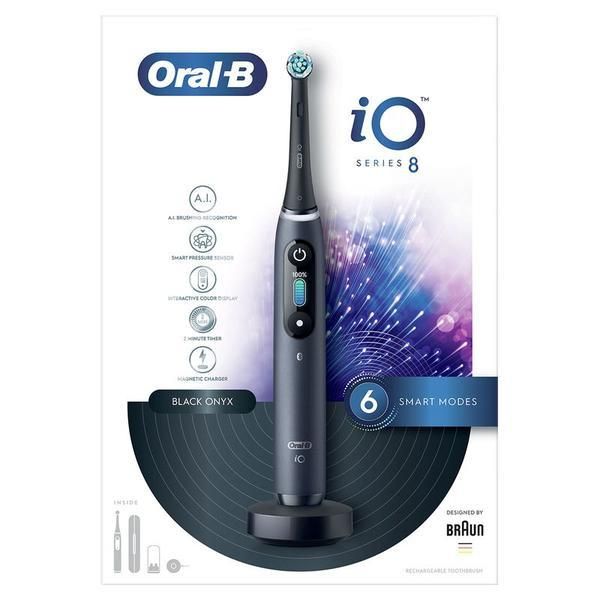Oral-B Електрическа четка за зъби - Oral-B iO8, черна, 1 брой