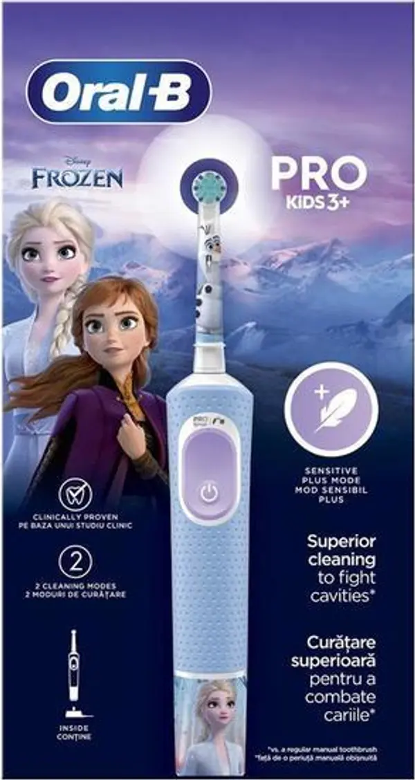 Oral-B Електрическа четка за зъби - Oral-B Pro Kids Vitality Frozen D103, 1 брой