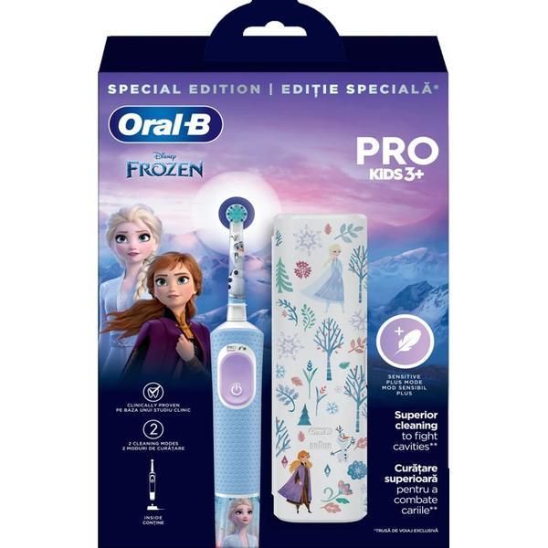 Oral-B Електрическа четка за зъби - Oral-B Pro Kids Vitality Frozen D103, 1 брой