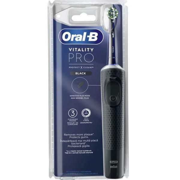 Oral-B Електрическа четка за зъби - Oral-B Vitality Pro, черна, 1 брой