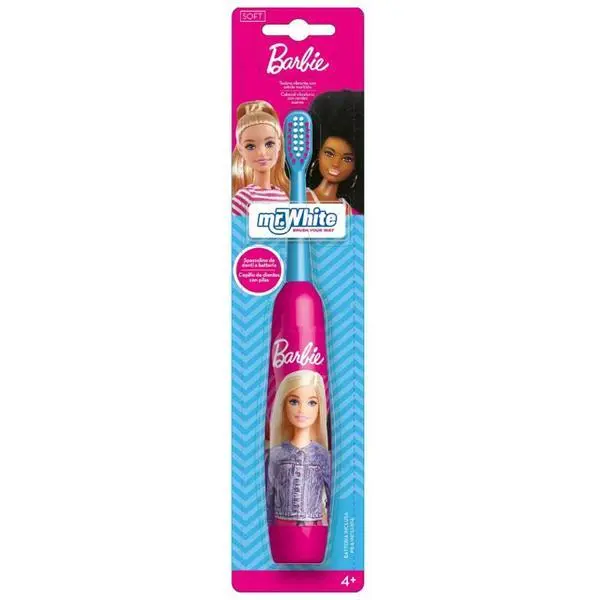 Mr. White Електрическа четка за зъби за деца - Mr. White Barbie, мека, 4+, 1 бр