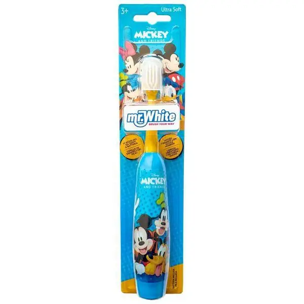Mr. White Електрическа четка за зъби за деца - Mr. White Disney Mickey and Friends, Ultra Soft, 3+, 1 бр