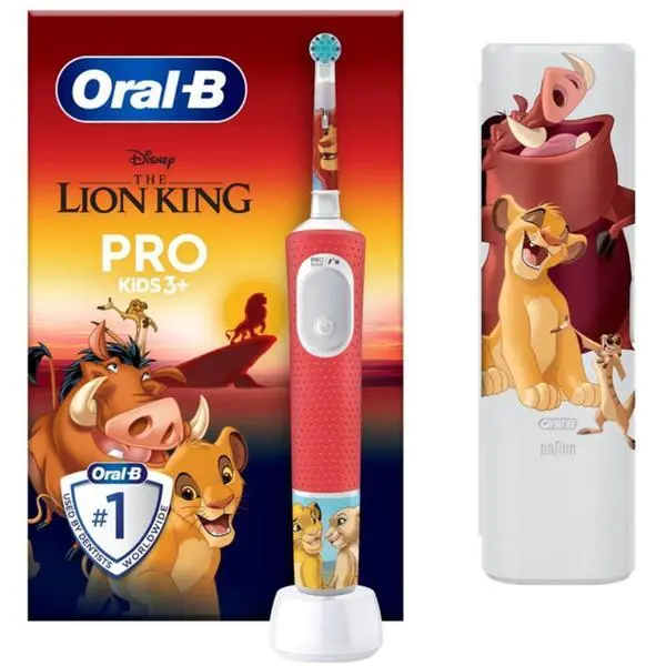 Oral-B Електрическа четка за зъби за деца - Oral-B Pro Kids Lion King, Extra Soft, 1 бр