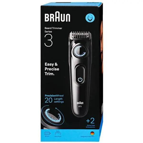 Braun Електрическа самобръсначка - Braun Beard Trimmer Series 3 BT3500, 1 комплект