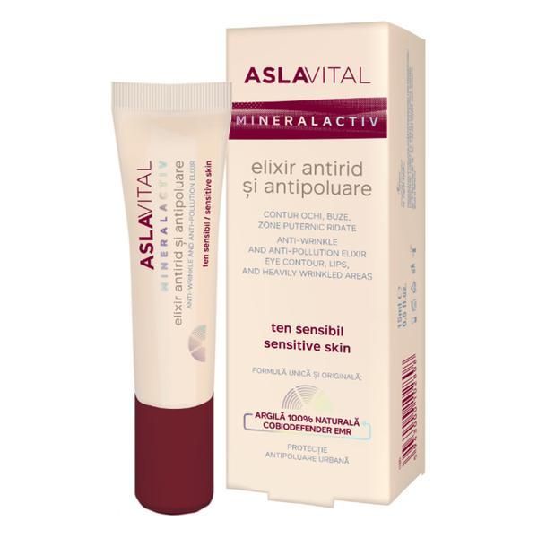 Aslavital Еликсир против бръчки и против замърсяване - Aslavital Mineralactiv Anti-Wrinkle And Anti-Pollution Elixir, 15мл