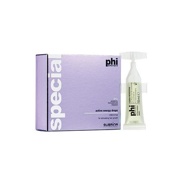 Subrina Енергизиращ лосион срещу косопад - Subrina PHI Special Active Energy Drops, 5 ампули x 10мл