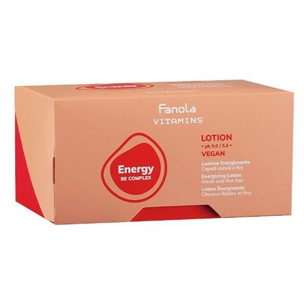 Fanola Енергизиращ лосион за фина и отслабена коса - Fanola Vitamins Energy Be Complex, 12 ампули х 10 мл