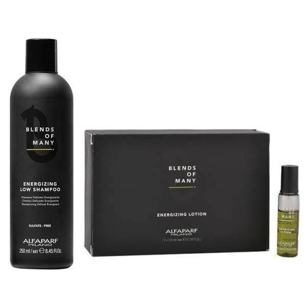 Alfaparf Milano Енергизиращ пакет срещу косопад Alfaparf Milano - Шампоан 250мл, Тоник лосион 12 x 10мл