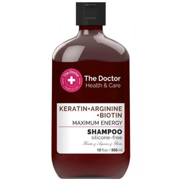 The Doctor Health & Care Енергизиращ шампоан - The Doctor Health &amp; Care Keratin + Arginine + Biotin Maximum Energy, 355 мл: