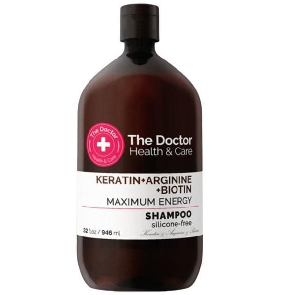 The Doctor Health & Care Енергизиращ шампоан - The Doctor Health &amp; Care Keratin + Arginine + Biotin Maximum Energy, 946 мл
