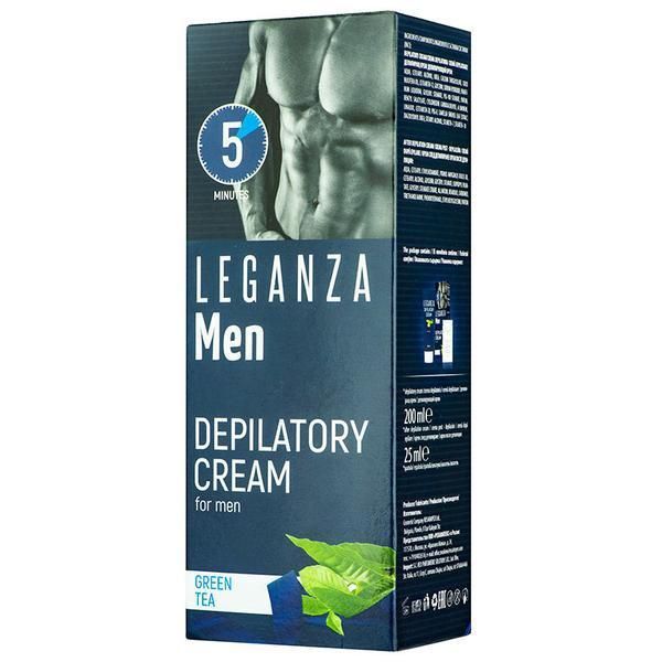 Rosa Impex Епилиращ крем със зелен чай 5 Minutes Leganza Men 25 мл