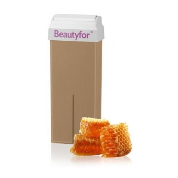 Beautyfor Епилиращ восък Рол-он за еднократна употреба - Beautyfor Wax Roll-On Cartridge, Мед, 100мл
