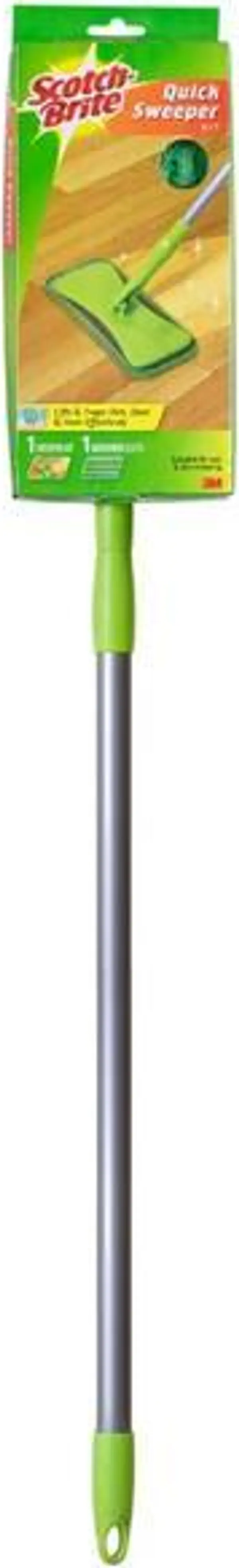 3M Ергономичен плосък моп с микрофибърна кърпа и дръжка - 3M Scotch-Brite, 1 бр