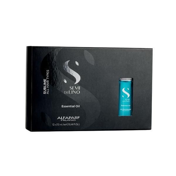 Alfaparf Milano Есенциално масло за блясък - Alfaparf Milano Semi Di Lino Sublime Essential Oil, 12 плика x 13 мл