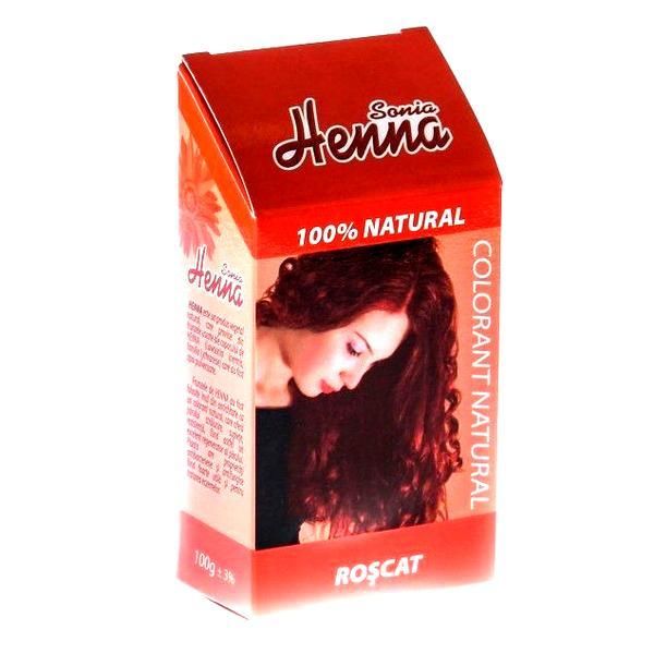 Henna Sonia Естествен оцветител Henna Sonia, Червено, 100 г