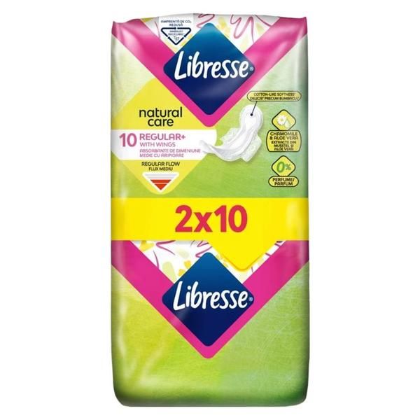 Libresse Естествени абсорбенти без аромат - Libresse Natural Care 0% Ultra Normal Perfume, 20 бр