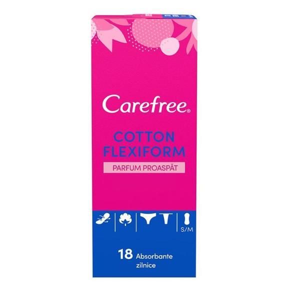 Carefree Ежедневни абсорбенти Flexiform Fresh Perfume - Carefree Cotton Fresh Flexiform, 18 бр