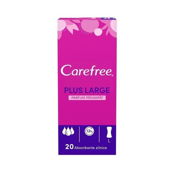 Carefree Ежедневни абсорбенти Fresh Perfume - Carefree Plus Large, 20 бр