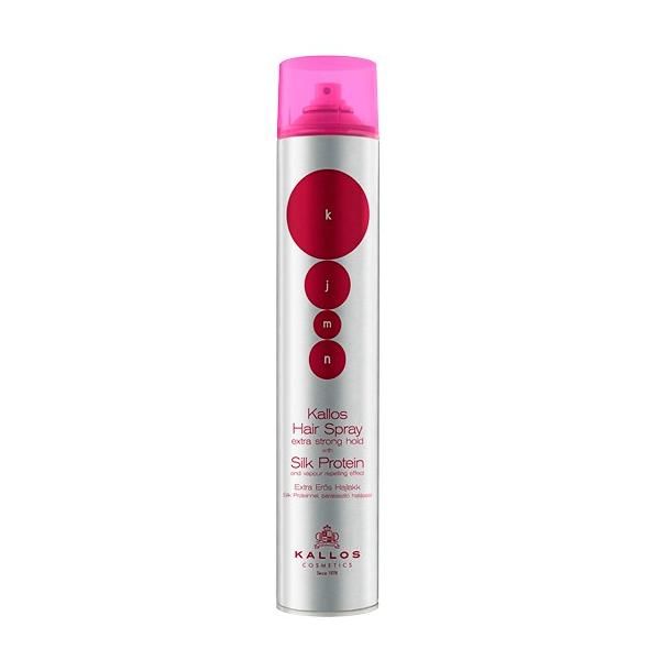Kallos Фиксиращ лак с копринен протеин - Kallos KJMN Extra Strong Hold Hair Spray with Silk Protein 500мл