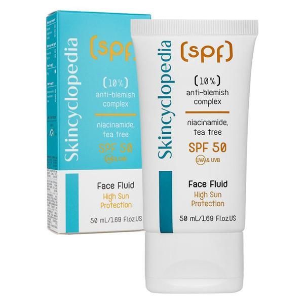 Camco Флуид против петна за лице със слънцезащита SPF 50 - Skincyclopedia Face Fluid High Sun Protection, Camco, 50 мл