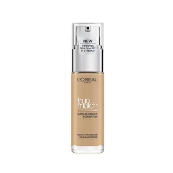 L'Oreal Paris Фон дьо тен - L&#039;Oreal Paris True Match Super-Blendable Foundation, нюанс 3.5N Peach Neutral Undertone, 30 мл