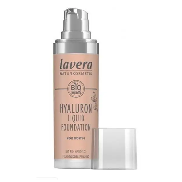 Lavera Фон дьо тен - Lavera Hyaluron Liquid Foundation, нюанс Cool Ivory 02, 30 мл