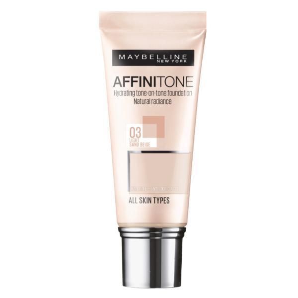 Maybelline Фон дьо тен Maybelline Affinitone Foundation 03 Light Sand Beige, 30 мл